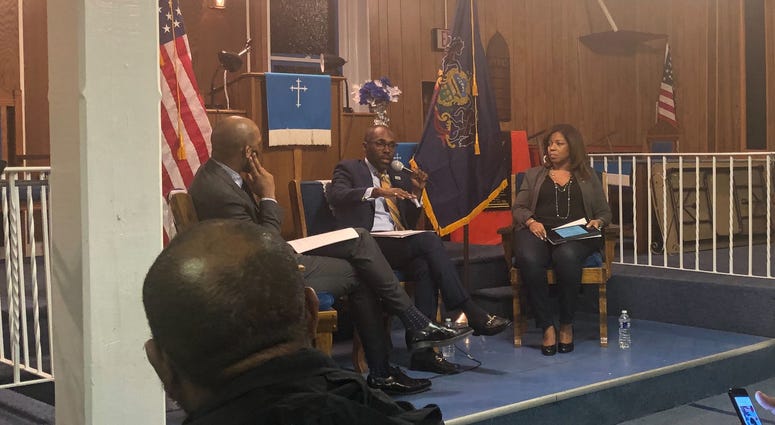 Paris Dennard was among the speakers at a Black Voters for Trump event at First Immanuel Baptist Church in North Philadelphia. Paris Dennard was among the speakers at a Black Voters for Trump event at First Immanuel Baptist Church in North Philadelphia.