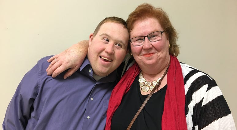 Mark Jastrebski (left) with his mom Deb Jastrebski. Mark Jastrebski / Deb Jastrebski