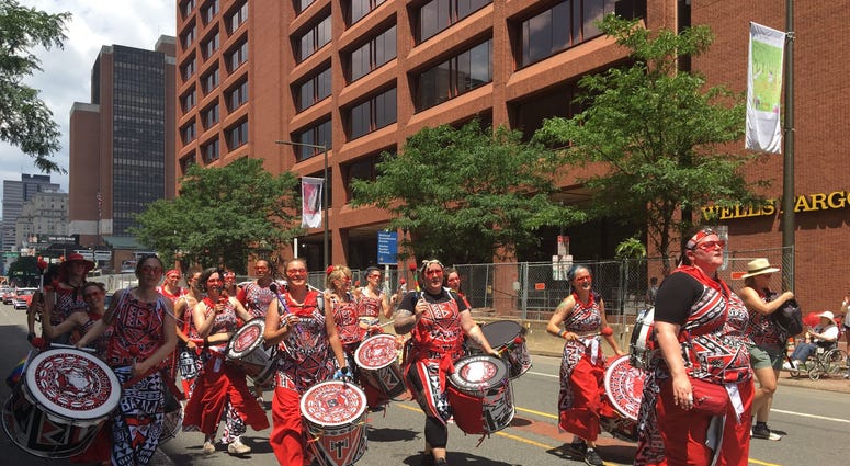 Drummers in the 2019 Independence Day Parade. Drummers in the 2019 Independence Day Parade.