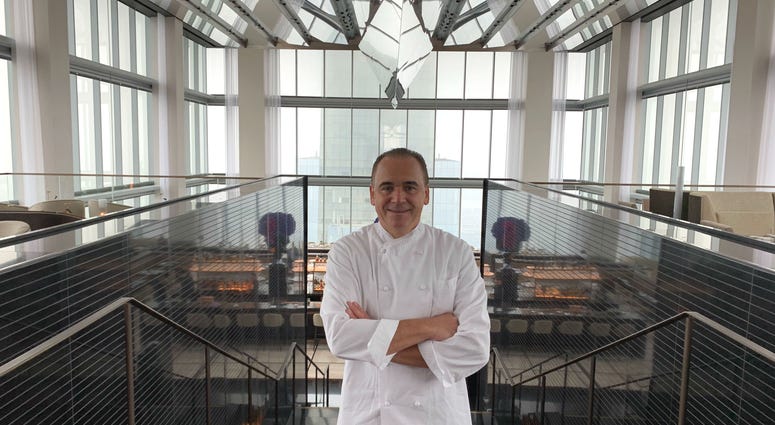 At the new Four Seasons Hotel Philadelphia, which sits atop the Comcast Technology Center, chef Jean-Georges Vongerichten opened his restaurant, Jean-Georges Philadelphia on the 59th floor on the building. Jean-Georges Vongerichten