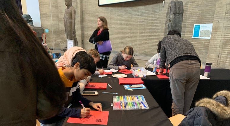 The Penn Museum hosted an educational event for young visitors about holiday celebrations across the globe. The Penn Museum hosted an educational event for young visitors about holiday celebrations across the globe.