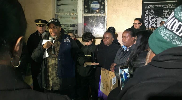 The Frankford community came together Wednesday night to rally around the family of a 10-year-old boy who was shot last week as he was walking home from school. The Frankford community came together Wednesday night to rally around the family of a 10-year-old boy who was shot last week as he was walking home from school.