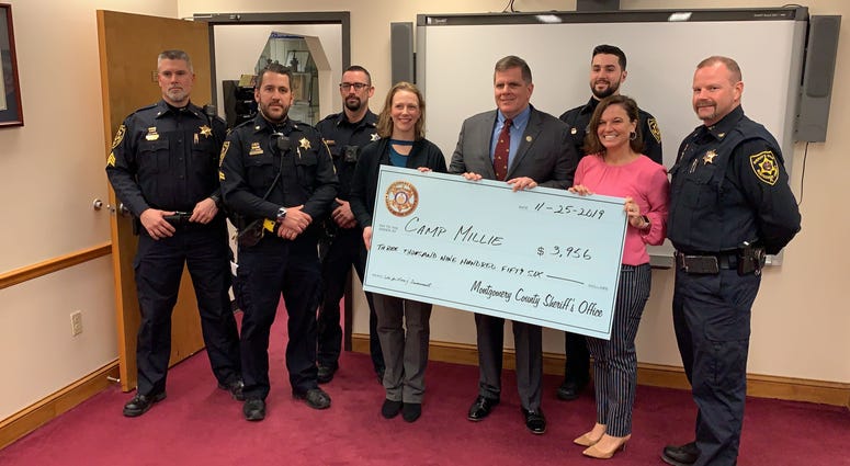 Montco sheriff's deputies participated in No-Shave November and raised nearly $4,000 for a Camp Millie, a camp for children who have lost a parent or sibling. Montco Sheriff's Office deputies with Camp Millie