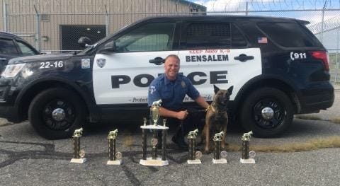 Bensalem Police Officer Robert Schwarting and his partner Bowie are set to compete on the upcoming reality show "America's Top Dog." Bensalem Police Officer Robert Schwarting and his partner Bowie.