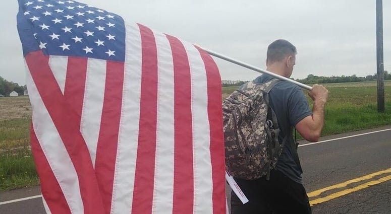 The nonprofit Carry the Load schedules cross-country walks on Memorial Day to honor the fallen, but this year, COVID-19 has them taking their events online. The nonprofit Carry the Load schedules cross-country walks on Memorial Day to honor the fallen, but this year, COVID-19 has them taking their events online.