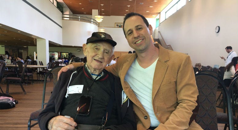 David Wisnia and grandson Avi speak to Jack Barrack Hebrew Academy students for Holocaust Remembrance Day. On Holocaust Remembrance Day Thursday, the students of Jack Barrack Hebrew Academy hosted a special guest who told his story of survival.