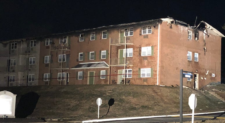 As many as 15 people, including an EMT and several police officers, were hurt when a fire tore through this building in King of Prussia. As many as 15 people, including an EMT and several police officers, were hurt when a fire tore through this building in King of Prussia.