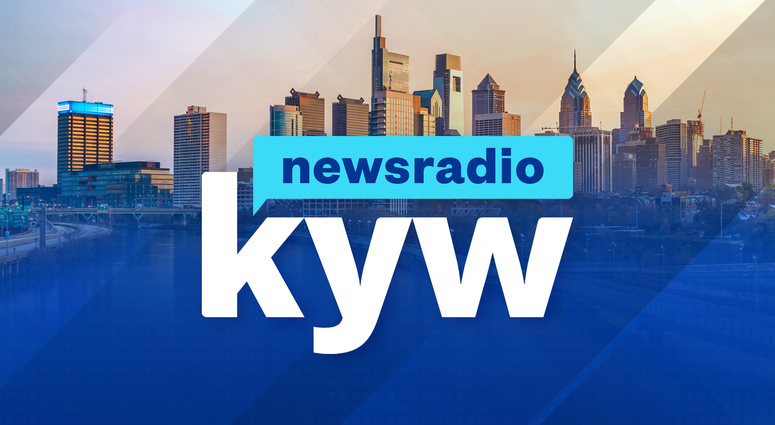 KYW Blue Background Skyline Logo