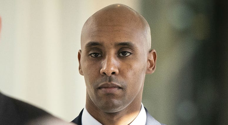 In this April 26, 2019, file photo, former Minneapolis police officer Mohamed Noor walks to court in Minneapolis. In this April 26, 2019, file photo, former Minneapolis police officer Mohamed Noor walks to court in Minneapolis.