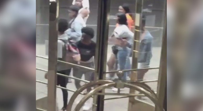 Video image of teenagers suspected of attacking 32-year-old Rizzo Mertz Video image of teenagers suspected of attacking 32-year-old Rizzo Mertz