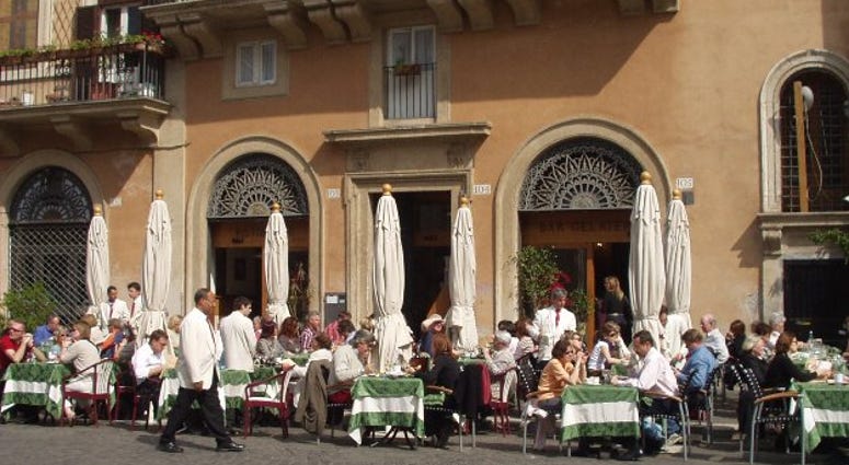 A Roman cafe A Roman cafe