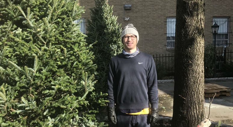Ryan Brocker with The Christmas Tree Stand Ryan Brocker with The Christmas Tree Stand