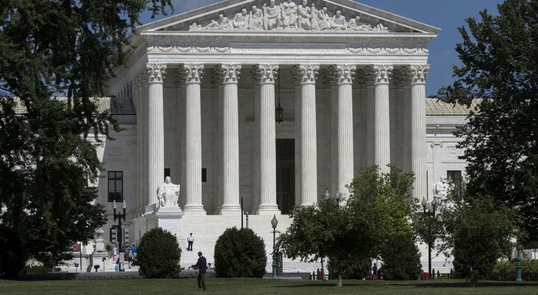 In this June 26, 2017, file photo, The Supreme Court is seen in Washington. The Supreme Court is seen in Washington.