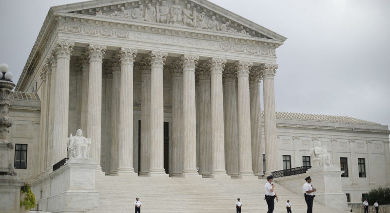 The Supreme Court in Washington, Tuesday, Oct. 9, 2018. A Supreme Court with a new conservative majority takes the bench as Brett Kavanaugh, narrowly confirmed after a bitter Senate battle, joins his new colleagues to hear his first arguments as a justice The Supreme Court in Washington, Tuesday, Oct. 9, 2018. A Supreme Court with a new conservative majority takes the bench as Brett Kavanaugh, narrowly confirmed after a bitter Senate battle, joins his new colleagues to hear his first arguments as a justice