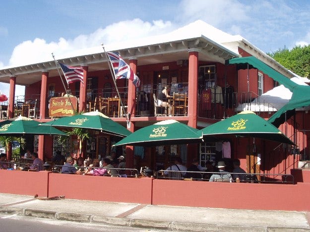 Bermuda's globally famous Swizzle Inn. Swizzle Inn
