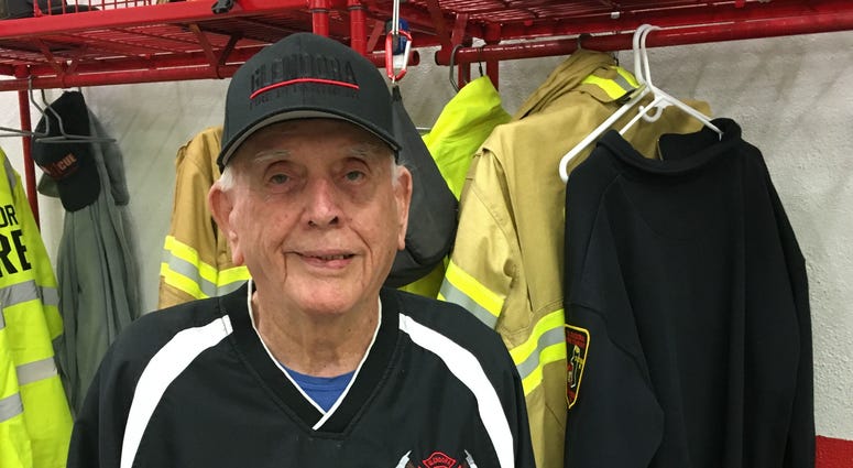 Syl McNamee has been with the Glendora Fire Company in Gloucester Township for 51 years. Syl McNamee