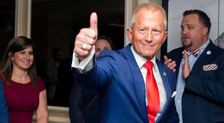 NJ Sen. Jeff Van Drew enters his election night headquarters following a victory Tuesday, Nov. 6, 2018 at The Claridge Hotel in Atlantic City, N.J. NJ Sen. Jeff Van Drew enters his election night headquarters following a victory Tuesday, Nov. 6, 2018 at The Claridge Hotel in Atlantic City, N.J.
