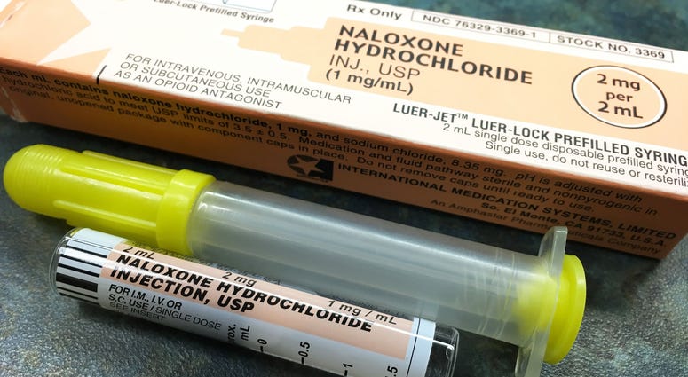Naloxone acts as an opioid antagonist and blocks the effects of heroin, fentanyl and other opiates on receptors in the brain. Naloxone acts as an opioid antagonist and blocks the effects of heroin, fentanyl and other opiates on receptors in the brain.