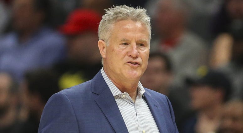 Philadelphia 76ers head coach Brett Brown Philadelphia 76ers head coach Brett Brown