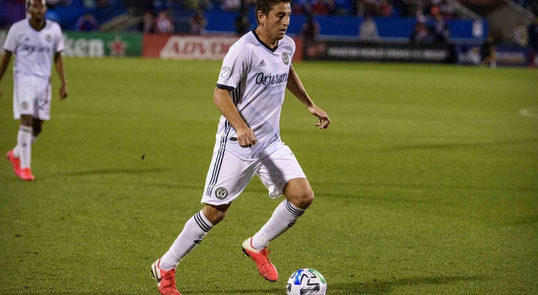 Feb 29, 2020; Frisco, Texas, USA; Philadelphia Union midfielder Alejandro Bedoya (11) in action. Philadelphia Union midfielder Alejandro Bedoya (11) in action.