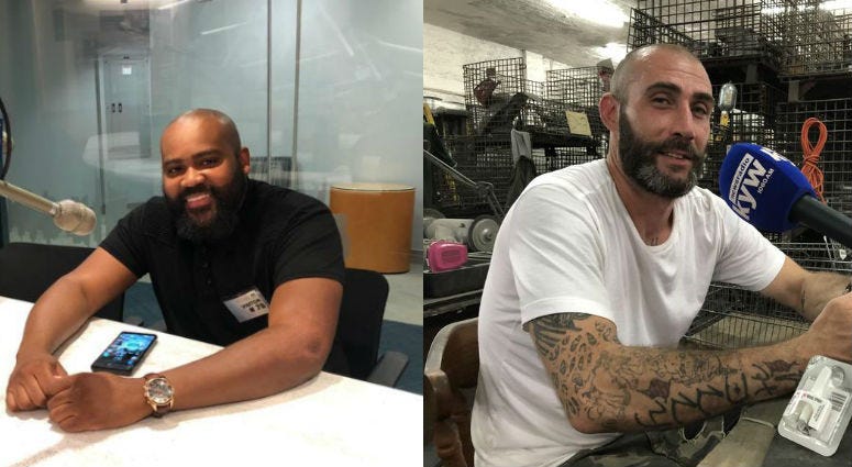 Terrence Harrell (L) and Mike Coyle (R) are two Philly Instagrammers who have been impacted by Instagram's new policy. Terrence Harrell and Mike Coyle sitting for an interview.
