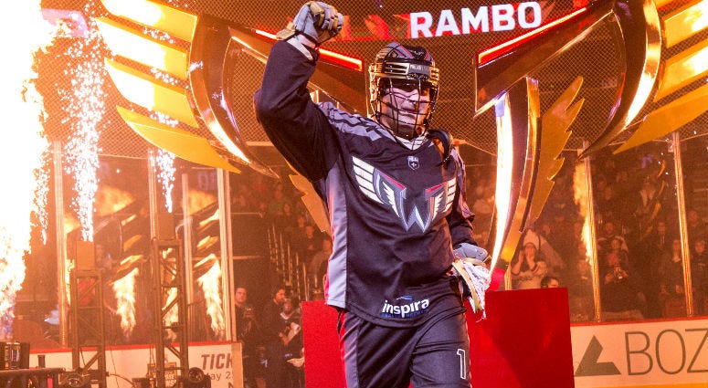 Philadelphia Wings forward Matt Rambo. Philadelphia Wings forward Matt Rambo.
