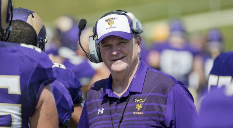 Bill Zwaan's West Chester University football team went 9-4 in 2017 West Chester University football team