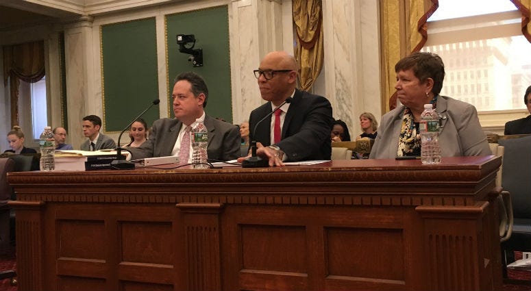 William Hite and the School District of Philadelphia make their funding case to City Council. William Hite and the School District of Philadelphia make their funding case to City Council.