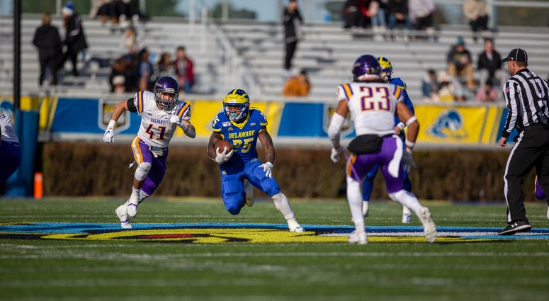 Delaware redshirt freshman running back Will Knight had 140 total yards and a touchdown in Saturday's loss to Albany. Delaware redshirt freshman running back Will Knight had 140 total yards and a touchdown in Saturday's loss to Albany.