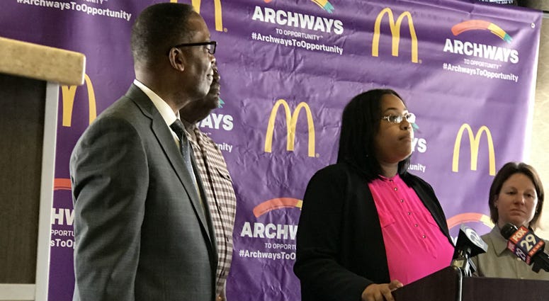 Danielle Dawkins Austin is the co-owner of two McDonald's restaurants in North Philadelphia. Danielle Dawkins Austin is the co-owner of two McDonald's restaurants in North Philadelphia.