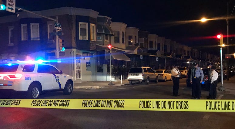 Police are searching for a gunman who shot a baby four times in his stepmother's car Saturday night. Police are searching for a gunman who shot a baby four times in his stepmother's car Saturday night.