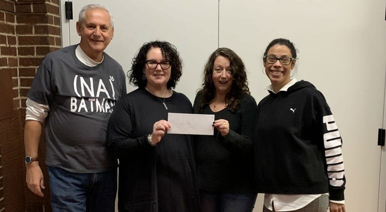 From left: Bob Curran, business manager of Better than Bacon; Lauren Henry, creative director of Better Than Bacon; Hallie Romanowski, executive director of Act In Faith; April Evans, assistant director of Uptown Knauer Performing Arts Center. From left: Bob Curran, business manager of Better than Bacon; Lauren Henry, creative director of Better Than Bacon; Hallie Romanowski, executive director of Act In Faith; April Evans, assistant director of Uptown Knauer Performing Arts Center.