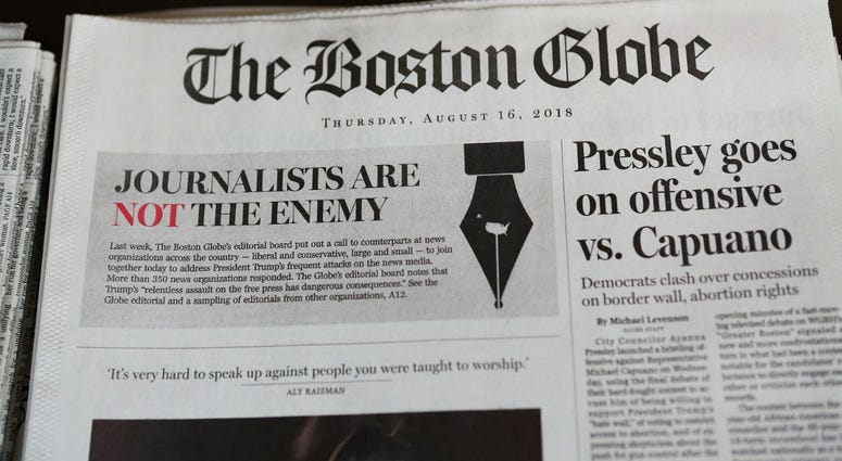 A California man allegedly made a series of threats to Boston Globe employees in which he echoed President Trump's anti-press language. Boston Globe Threat