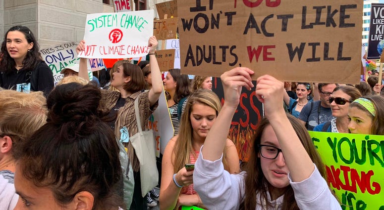 Thousands of Philadelphia and Philadelphia-area students skipped school Friday to gather at City Hall in solidarity with a global Climate Strike of young people all around the world. Thousands of Philadelphia and Philadelphia-area students skipped school Friday to gather at City Hall in solidarity with a global Climate Strike of young people all around the world.