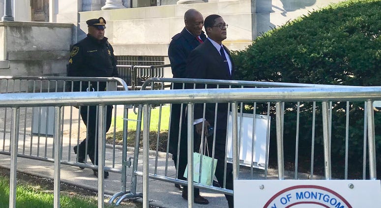 Bill Cosby is shown outside of the Montgomery County Courthouse on Thursday, April 26, 2018. Bill Cosby is shown outside of the Montgomery County Courthouse