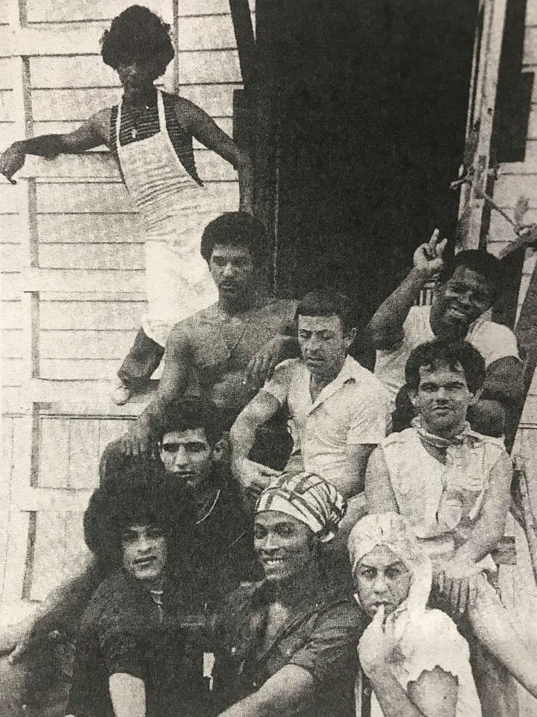 Image from an flyer advertising an exhibit about the experience of LGBT Cuban refugees at the William Way LGBT Community Center. LGBT Cuban refugees
