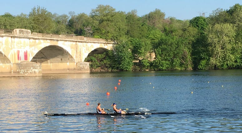 Thousands of collegiate rowers are gathered for the Dad Vail Regatta in Philadelphia. v