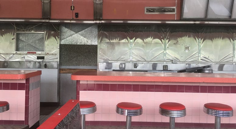 Interior of the former Mickey's Windham Diner. Interior of the former Mickey's Windham Diner.