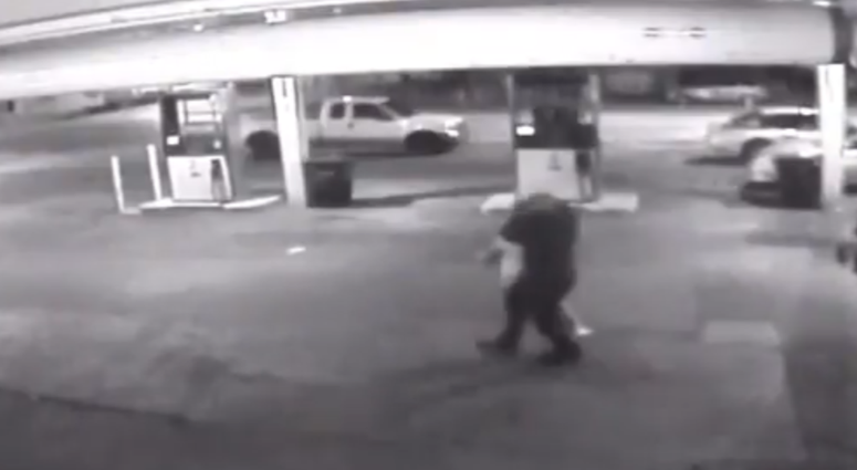 A screenshot from surveillance video shows a man was dragged by the neck, choked until he passed out and robbed early Tuesday morning in Juniata Park. A screenshot from surveillance video shows a man was dragged by the neck, choked until he passed out and robbed early Tuesday morning in Juniata Park.