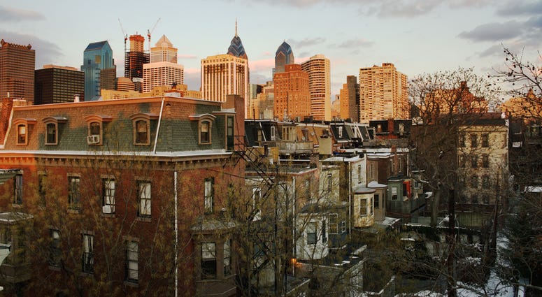 Sunset over downtown Center City, Philadelphia. Philadelphia Property Values