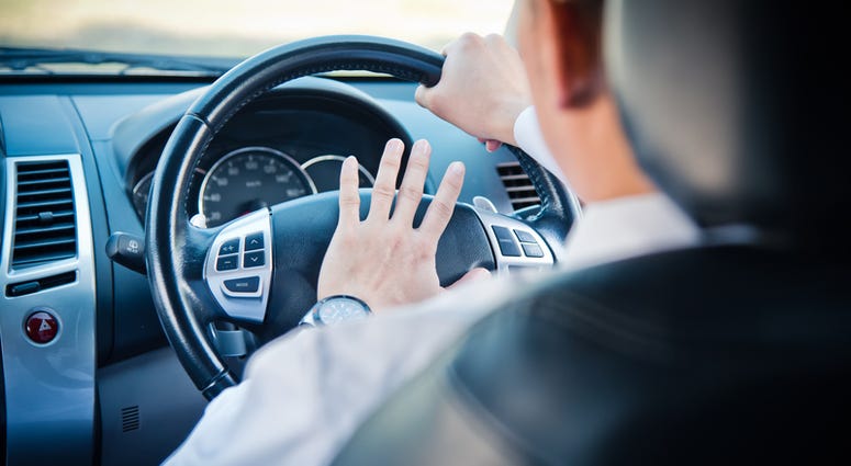 Driving.