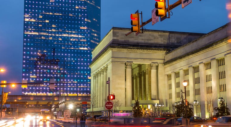 PHILADELPHIA, PA. - March 13 : 30th Street Station, a national Register of Historic Places, AMTRAK Train Station in Philadelphia, PA on March 13, 2016 PHILADELPHIA, PA. - March 13 : 30th Street Station, a national Register of Historic Places, AMTRAK Train Station in Philadelphia, PA on March 13, 2016