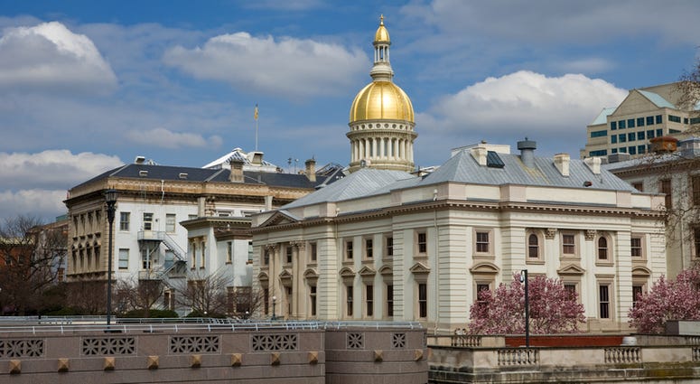 The New Jersey's State House capitol in Trenton. New Jersey Capitol