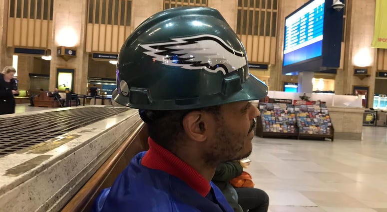 David McMear is one of many Eagles fans reacting to the team's playoff achievement. David McMear is one of many Eagles fans reacting to the team's playoff achievement.