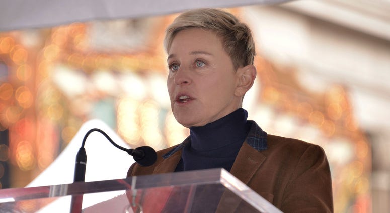 Ellen DeGeneres at the Pink Star On The Hollywood Walk Of Fame Ceremony held in front of Hollywood & Highland in Hollywood, CA on Tuesday, February 5, 2019. Ellen DeGeneres at the Pink Star On The Hollywood Walk Of Fame Ceremony held in front of Hollywood & Highland in Hollywood, CA on Tuesday, February 5, 2019.