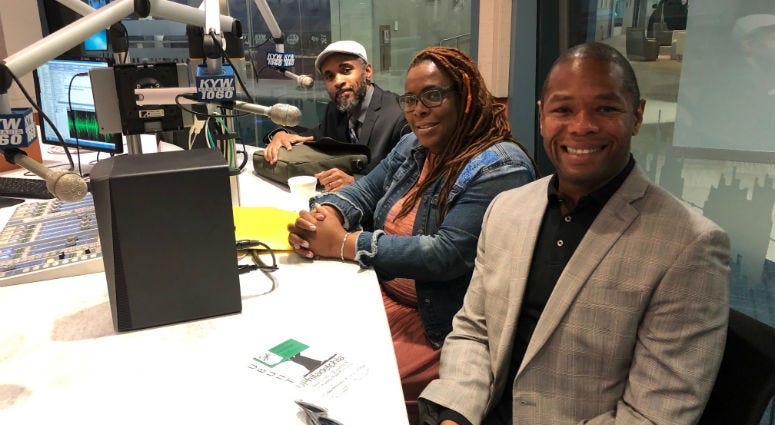 From far left: Kempis Songster, co-founder of The Redemption Project; Chantay Love, founder of Every Murder is Real (EMIR) Healing Center; and Ted Corbin, co-creator of Healing Hurt People at Drexel University. From far left: Kempis Songster, co-founder of The Redemption Project; Chantay Love, founder of Every Murder is Real (EMIR) Healing Center; and Ted Corbin, co-creator of Healing Hurt People at Drexel University.