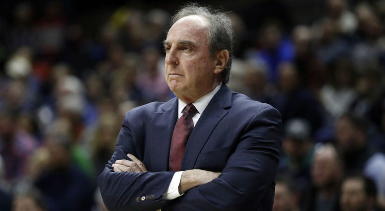 Temple Owls head coach Fran Dunphy watches from the sideline as they take on the Connecticut Huskies in the first half at Gampel Pavilion. Temple defeated UConn 78-71. Temple Owls head coach Fran Dunphy watches from the sideline as they take on the Connecticut Huskies in the first half at Gampel Pavilion. Temple defeated UConn 78-71.