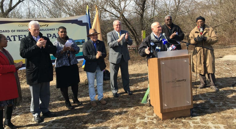 The long-awaited Gateway Park on Admiral Wilson Boulevard in Camden and Pennsauken is open. The long-awaited Gateway Park on Admiral Wilson Boulevard in Camden and Pennsauken is open.