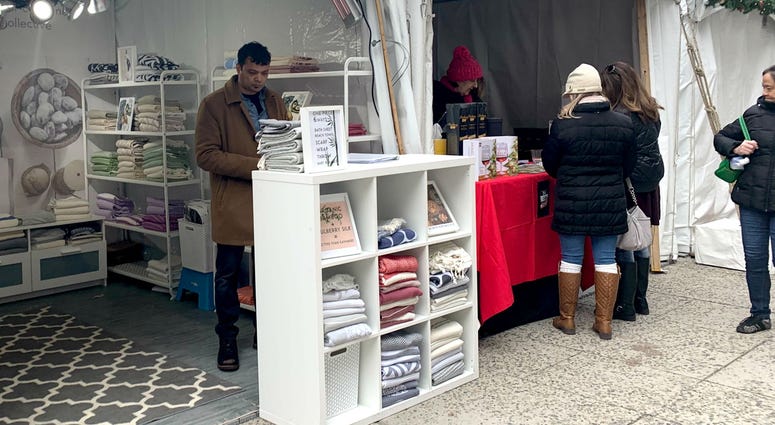 A couple of shops at the just-launched holiday markets. A couple of shops at the just-launched holiday markets.
