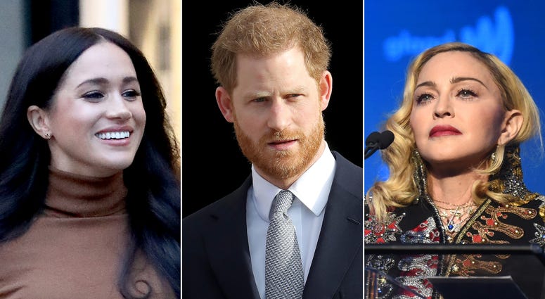 Madonna has a message for Meghan Markle and Prince Harry: Forget Canada and move to New York City instead. Meghan Markle, Prince Harry and Madonna